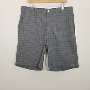 jf j.ferrar Plaid Shorts Gray Size 38